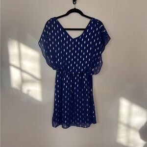 Francesca’s Blue Chiffon Dress Size S